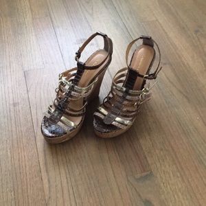 Strappy Wedge Sandals